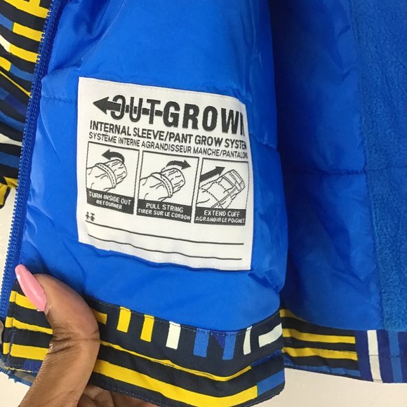 Columbia Toddler Boy Outgrown Coats Blue/Yellow 4T - Picture 8 of 11